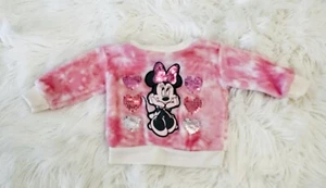 Disney Bebé Suéter Niñas 12 meses Minnie Mouse Rosa Blanco Imitación Piel - Imagen 1 de 7