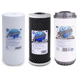 Aquafilter Replacement Set Water Purifier Dechlorinator 10" Big Blue Jumbo - Picture 1 of 2