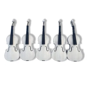 4/4 White violin unfinished violin kit master violin one piece flame maple 1 pce - Picture 1 of 6