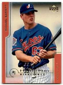 1999 Upper Deck Home Run Highlights Michael Barrett #87 Montreal Expos - Picture 1 of 2