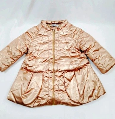 Baby Dior EUC Metallic Gold Jacket Coat. Size 18. Christian Dior For Baby - Image 1 of 4