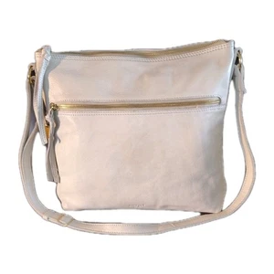 Margot authentische Handtasche groß beige Leder Crossbody Krawatte butterweich neu ohne Etikett lesen  - Bild 1 von 12