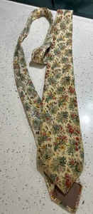 Cravatta GUCCI 100% seta fantasia floreale vintage rara - Foto 1 di 5