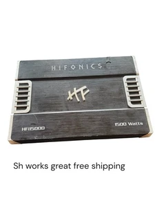 1500 Watts Hifonics HFI1500D Class D Monoblock Amplifier works great free shippi - Picture 1 of 4