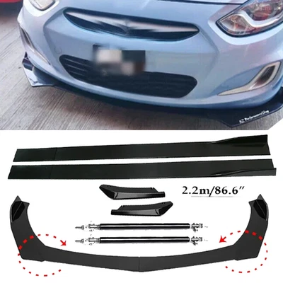 Front Bumper Lip Spoiler Splitter Car Body Rear For Hyundai Accent Sed - Image 1 of 4