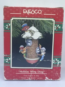 Enesco HOLIDAY WING DING Feed The Bird Serie Weihnachtsschmuck - 1991 - Bild 1 von 6