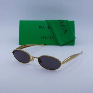 Bottega Veneta BV1386S 001 Gold/Grey 57-21-135 Sunglasses New Authentic - Picture 1 of 6