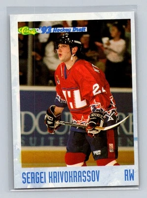 1993 Classic '93 Hockey Draft #138 Sergei Krivokrasov Indianapolis Ice - Image 1 of 2