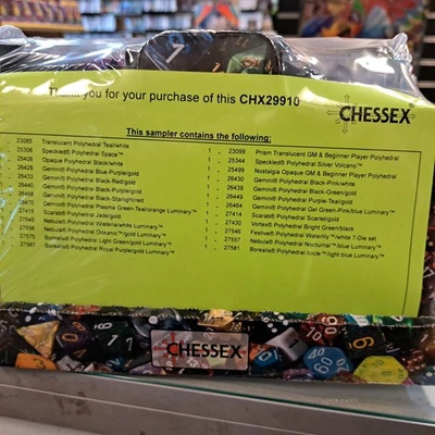 Chessex 7-Die Polyhedral Dice Set Sampler - Image 1 of 2