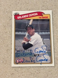 1989 Swell #6 Orlando Cepeda signed card * double signed * - Picture 1 of 1