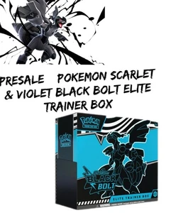 Pokemon Scarlet & Violet Black Bolt Elite Trainer Box SCHNELLER VERSAND - Bild 1 von 1