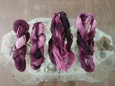 Lot of 4 Hanks Cascade Yarns Multicolor 50g ea. - Image 1 of 4