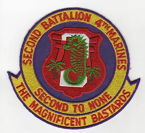 2do Bn 4to Marines BC Parche Cat No K151 - Imagen 1 de 1