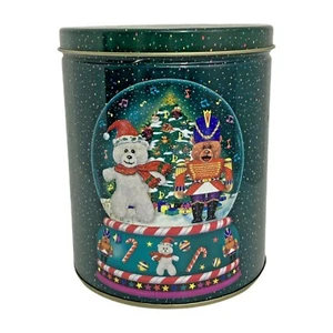 VTG ©1997 Maurice Lenell Cooky Co. 6" Collectible Christmas EMPTY Tin Bears - Picture 1 of 6
