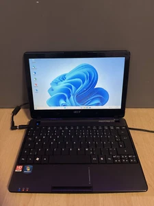 Acer Aspire One Mini Notebook - AMD-C50 - 4 GB RAM - 320 GB HDD - Windows 11 Pro - Foto 1 di 6