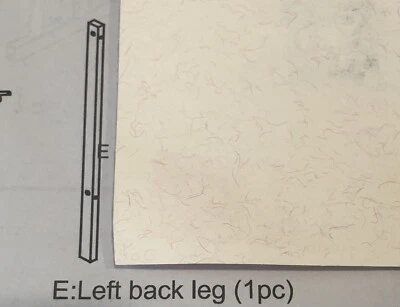 Часть E левая задняя нога для кроватки-трансформера Dream On Me Synergy 5 в 1 натуральная - Изображение 1 из 4