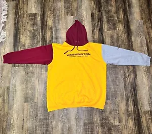 Washington REDSKINS Football Team Color block Hoodie Sweatshirt 4XLT NWOT - Picture 1 of 3
