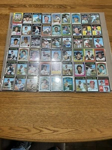 Topps Baseball Cards: Angels, Brewers,Indians,Orioles 1971-75 Lot Total 54 Cards - Picture 1 of 3