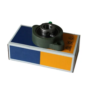 (Qty.10) SBLF206-20 Two Bolt Flange Bearing 1-1/4 SBLF206 Double Seal Set Screw - Picture 1 of 4