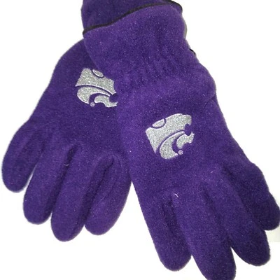 LSU Tigers Men's Fleece Leather Palm Gloves, M/L, Purple - Imagem 1 de 2