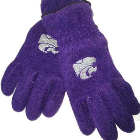 LSU Tigers Men's Fleece Leather Palm Gloves, M/L, Purple Cover