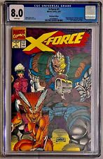 MARVEL 1991 X-FORCE #1 CGC 8.0 VF RARE NEWSSTAND EDITION! ROB LIEFELD ART!