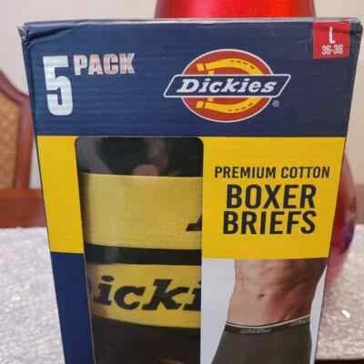 Calzoncillos boxer de algodón premium Dickies para hombre talla: grande/negro paquete de 5/flexión/nuevos Foto 1 de 3