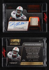 2021 Leaf Ultimate Sports Auto Memorabilia Bronze Spectrum /25 Jason Taylor HOF