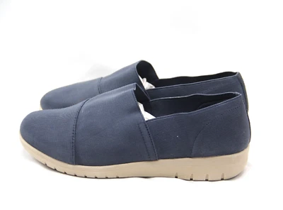 YUU Zapatos Biselados Para Mujer Talla 8W Azul Elástico Sin Cordones Cómodos Espuma Caminar Foto 1 de 4