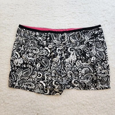 Pantalones Cortos Chinos Vintage Maurices Paisley 15/16 Negro Blanco I am Smart Algodón Foto 1 de 4