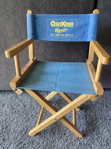 Vintage OshKosh B’gosh Director’s Chair Kids - Canvas and Wood Cover