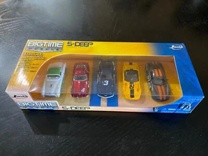 5 Cars-Jada Big Time Muscle 5-Deep 1:64 Corvettes ‘57, ‘63, ’69, ’95, ’06 New! - Picture 1 of 7