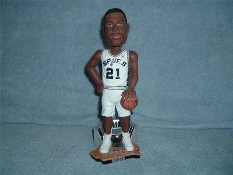 TIM DUNCAN Bobblehead 2003 SPURS 10" Legend Court Base Forever Collectibles Logo Cover