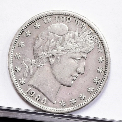 1900-S Barber Half Dollar - Ch XF Details, Cleaned (#48516-H) Cover