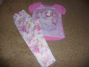 NEW NWT Childrens Place girls size 4 pretty unicorn rainbow pajamas - Picture 1 of 1