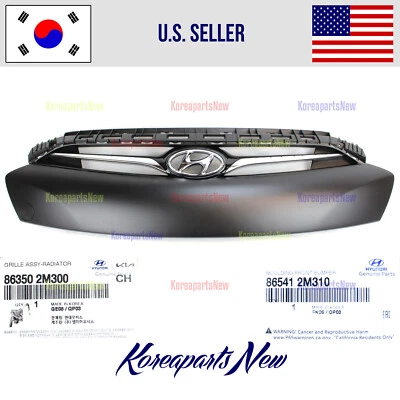 GRILLE FRONT BUMPER UPPER + CENTER 2pcs ⭐OEM⭐ HYUNDAI GENESIS COUPE 2013-2016 - Изображение 1 из 4
