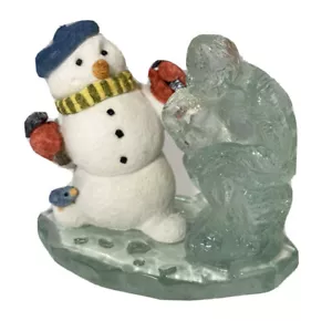 1998 Think Snow Snowman Figurine by United Designs Snow Zones Collection 1998 - Picture 1 of 12