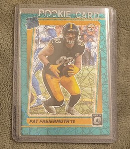 Pat Freiermuth 2021 Panini Donruss Optic Rated Green Velocity Prizm Rookie RC
