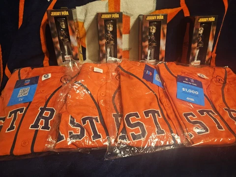 Jeremy Pena Houston Astros Jersey / WS MVP Bobblehead Cover