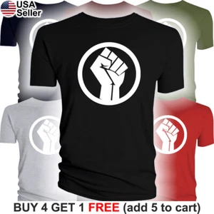 Camiseta BLM Puño Negro Vidas Importa Igualdad Derechos Civiles Levantado Poder Pantera - Imagen 1 de 19