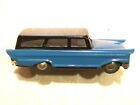 XXX RARE Japan TIN FRICTION 1950’S Station Wagon TAIL FINS TESTED WORKING TOY 