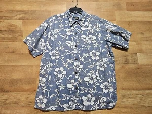 PARADISE BAY Hombre XL 100% Algodón Aloha Hawaiano Camisa Hecha en EE. UU. - Imagen 1 de 5