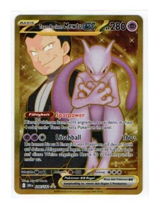 Team Rockets Mewtu Ex - DRI DE - 240/182 - Secret Rare - Bild 1 von 2