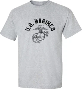 Camiseta de Manga Corta "U.S. Marines" Vintage Arco Adulto - Adulto Talla Pequeña a 6XL - Imagen 1 de 1