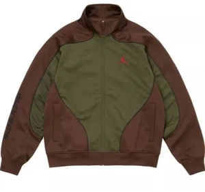 Supreme Jordan Tricot Track Jacket Olive Green FW24 | Large (L) - Picture 1 of 3