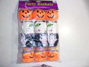 Halloween Fun World Party Körbe Mumie Dracula Kürbis Süßigkeiten Behälter - Bild 1 von 2