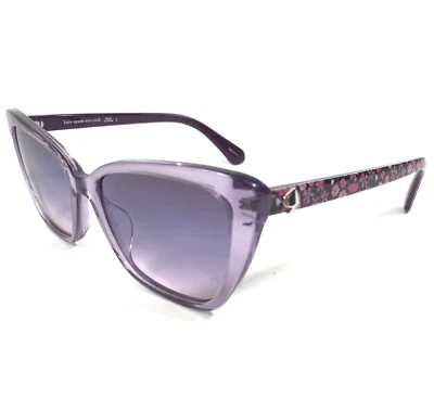 Gafas de sol Kate Spade LUCCA/G/S 789I4 púrpura ojo de gato monturas florales lentes moradas Foto 1 de 4