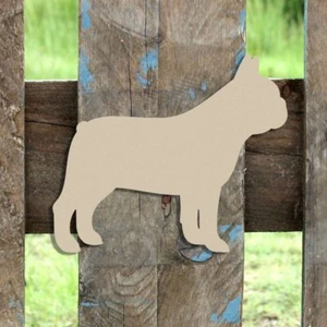 Wood French Bulldog Shape, Unfinished Bulldog Shape, Wooden Bulldog Cutout - Picture 1 of 1