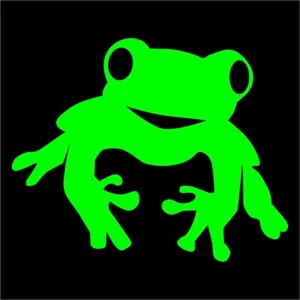 adesivo prespaziato rana pre-spaced sticker - Imagen 1 de 1