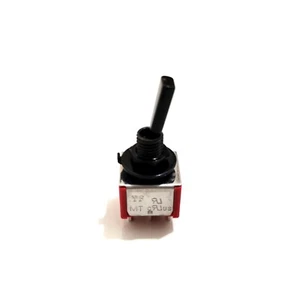 Flat Lever Mini Toggle 2-Way On-On DPDT 6 Pin for Split Coil - Black - Picture 1 of 3